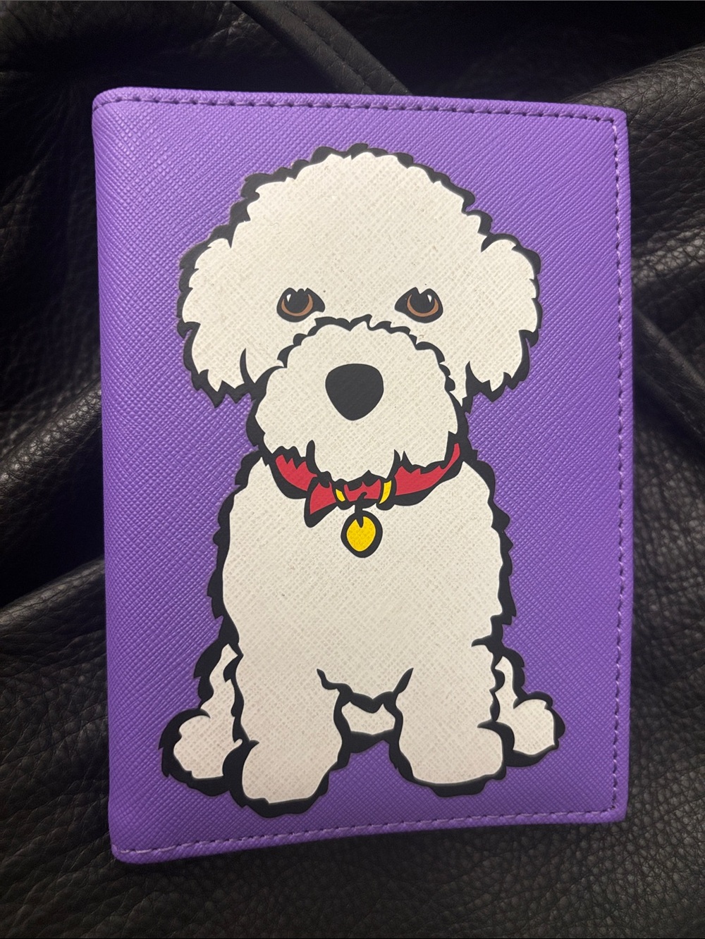Marc Tetro Bichon passport holder, nwot